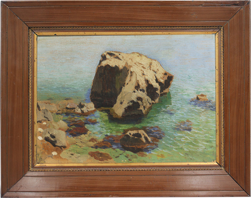 Левитан Исаак Ильич. Берег моря. Камень